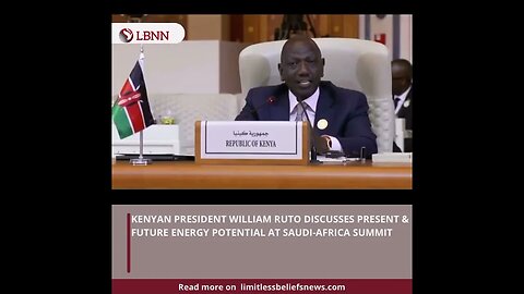 President Ruto at Saudi-Africa Summit: Unlocking Trade & Energy Opportunities | Nov 10, 2023