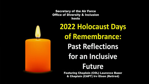 Department of the Air Force Holocaust Days of Remembrance Event