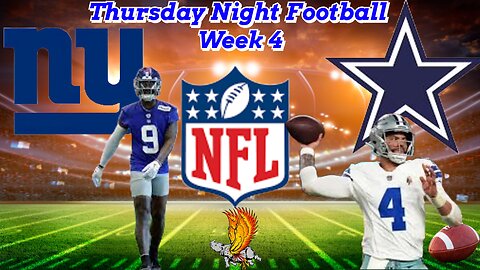 Dallas Cowboys Vs New York Giants: NFL TNF Week 4 Watch Party and Play by Play