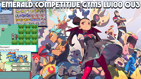 Pokemon Emerald Competitive Gyms LV100 OU3 - GBA ROM Hack No Story, Just Battles OU3