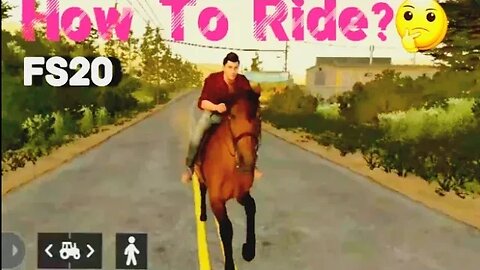 How to Ride Horse🤔 in Farming Simulator 20 Android🤠 | Fs23 Vs Fs22 Vs Fs18 | @Theeraofgaming #fs22