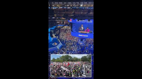 DNC Kicks Off to Disappointing Turnout Amid Protests