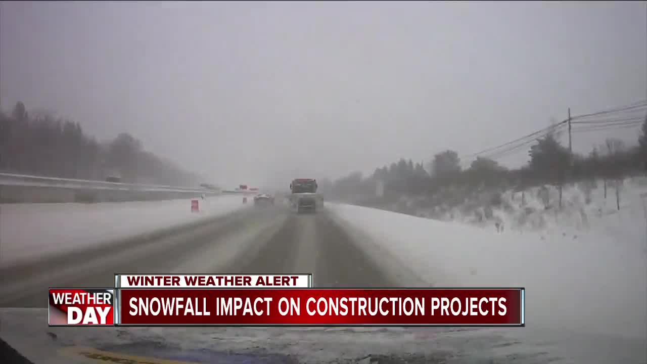 Will this wintery weather delay construction projects? MDOT says it is too early to say.