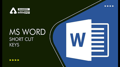 MS WORD SHORTCUT KEYS