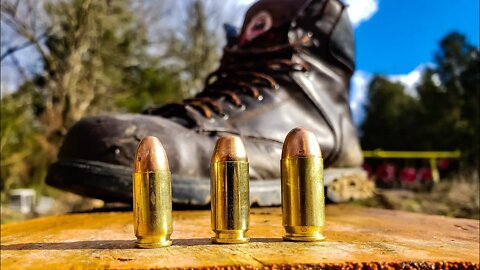 9mm vs .40 Cal vs .45 ACP - Steel Toe Boots