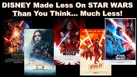 DISNEY Made Less Than $1 Billion On STAR WARS... Much Less!