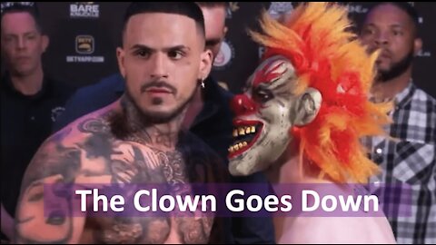 Clown Gets Knocked Out From A Single Punch: BKFC 18 Famez vs Teague