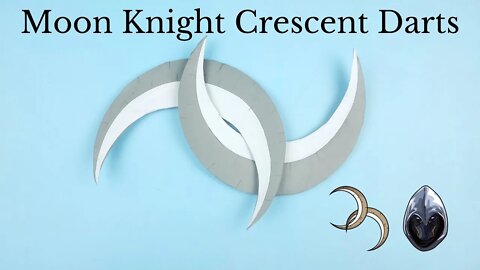 How To Make Moon Knight Crescent Darts - Easy Paper Crafts