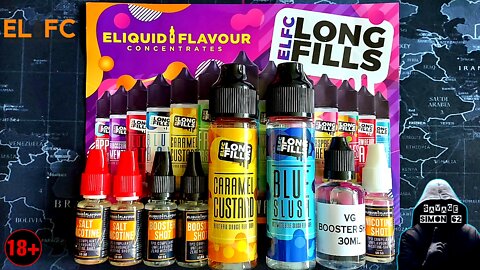 ELFC BLUE SLUSH / CARAMEL CUSTARD E-LIQUID LONGFILLS 🔞 #eliquidflavourconcentrates #ukeliquid