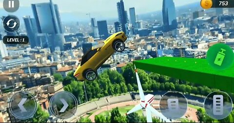 GT car stunt 3D game- unbelievable car performance #stunt car game#rampcar game..