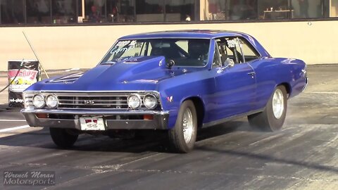 Tire Shredding Chevelle SS Goes Drag Racing