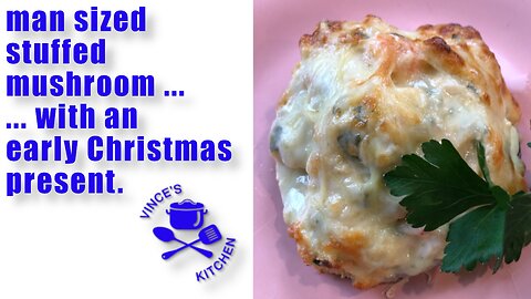 Langoustine Stuffed Mushroom