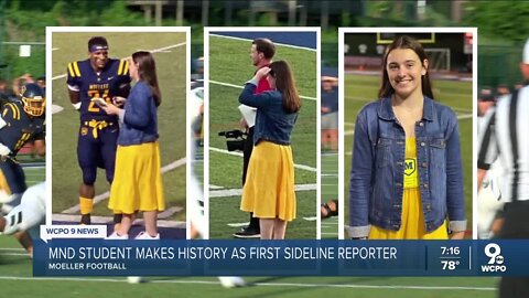 Mount Notre Dame student becomes first sideline reporter for Moeller football