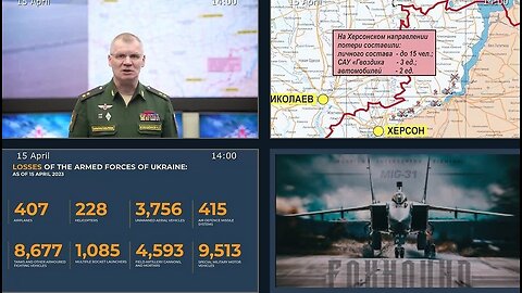 15.04.23 ⚡️ Russian Defence Ministry report on the progress of the deNAZIficationMilitaryQperationZ