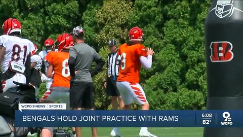 Bengals host joint practice with Super Bowl competitors Los Angeles Rams