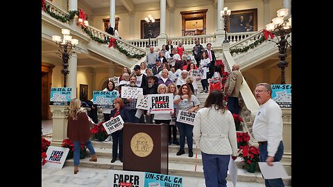 Election Integrity Groups Hold Joint Press Conference at Board of Elections Meeting