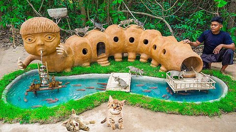 Build Mud Houses For Rescue Cats