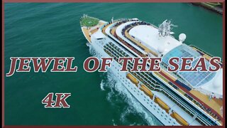 Jewel of the Seas Departs Port of Miami - 4K