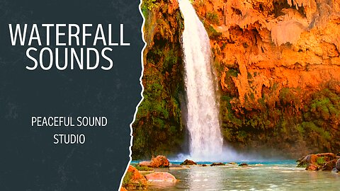 Ambient Waterfall Sounds Soothing Bird Chirping