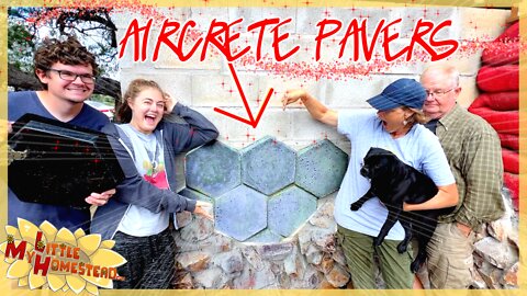 Aircrete Pavers for Earthbag Shop Building! | Weekly Peek Ep374