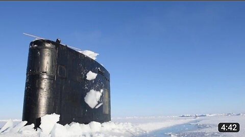 USS Hartford (SSN 768) surfaces at the Arctic circle for ICEX 2016