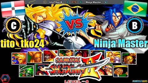 Samurai Shodown II (tito_tko24 Vs. Ninja Master) [Dominican Republic Vs. Brazil]