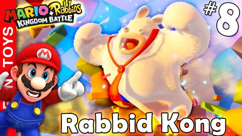 Mario + Rabbids Kingdom Battle #8 - Encontramos o BOSS Rabbid Kong no alto da torre e o BOWSER JR!!!