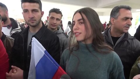 About 7,000 Syrian Students Took Part In An Event To Show Support For Russia's Special Operation