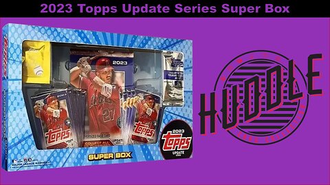 Pulling Numbered Cards Out Of A 2023 Topps Update Series Super Box.