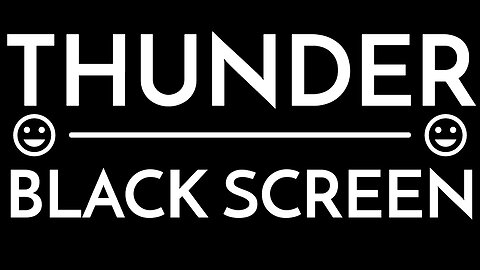 ⛈Goodnight. 🛏Sleep tight. 🐜Don't let the bedbugs bite. | THUNDER BLACK SCREEN