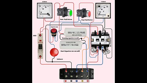 Submersible Motor Panel Connection Diagram