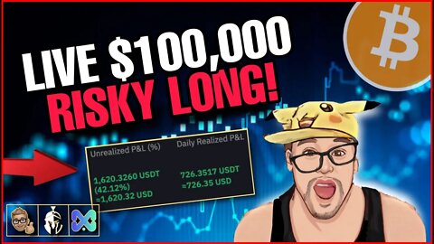 LIVE $100,000.00 FOMO LONG TRADE | BTC VOLATILITY