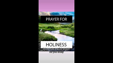 Prayer for Holiness