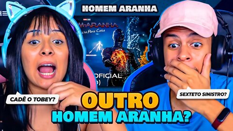 TRAILER HOMEM-ARANHA 3: SEM VOLTA PRA CASA (LEGENDADO & DUBLADO) | [React em Casal 🔥