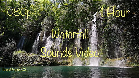 1 Hour Of Background Noise With Waterfall Sounds Video