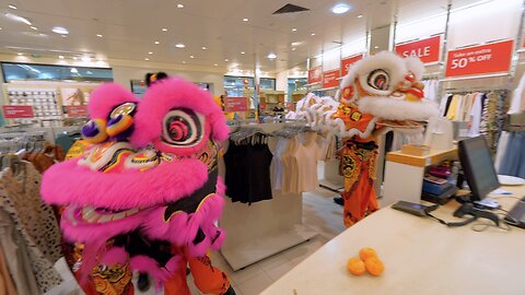 Lion Dance Chinese New Year Southlands Boulevarde Sussan Perth Australia