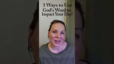 3 Ways to Impact Your Day & Your Walk with God #shorts #prayer #readyourbible #christiancontent