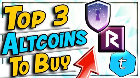 Top 3 Altcoins To Buy Before Altcoin Season (Low Cap Gems)