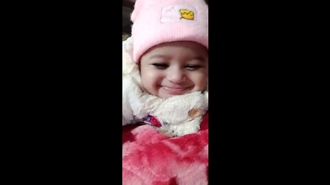 Cute baby smiling