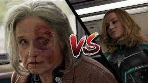 Captain Marvel Vs Granny #shorts