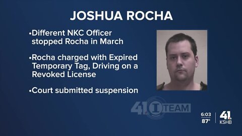 Man charged in NKC officer's death was driving with revoked license