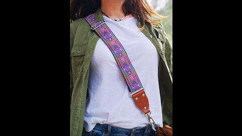 Crossbody Strap for Purses Replacement Adjustable Guitar Multicolor Style Handbag Straps