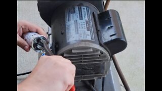 Air compressor trips breaker - replace capacitors