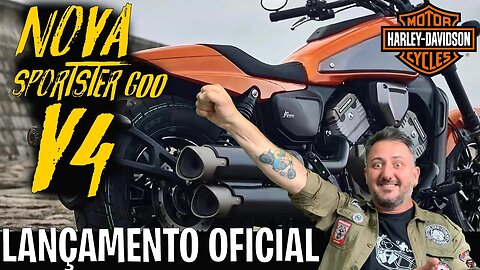 🔥 LANÇAMENTO OFICIAL 🔥: Parceira da HARLEY 🏍️ lança SPORTSTER 600cc V4 💨