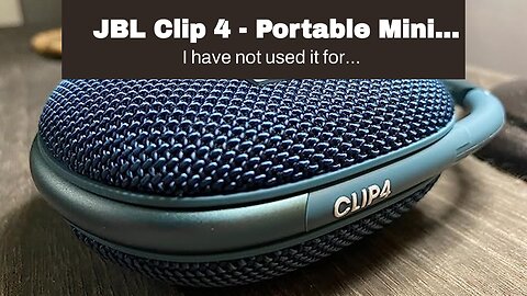 JBL Clip 4 - Portable Mini Bluetooth Speaker, big audio and punchy bass, integrated carabiner,...