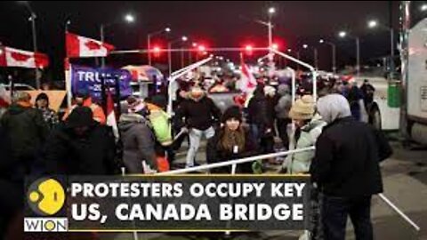 Truckers' Protest: Demonstrators continue to occupy key US-Canada bridge| Latest English News | WION