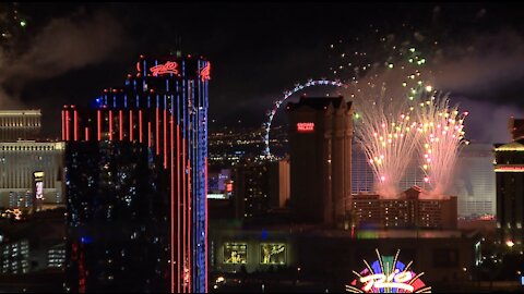 Hundreds of thousands of visitors flock to Las Vegas for New Year's Eve celebrations