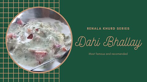 Famous Dahi Bhallay | Uncle Ramzan(jani) | Pakistani Street Food | Renala Series | VloG 1