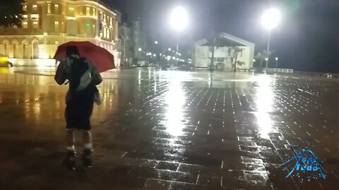 Patinando na Chuva Marco Zero do Recife PE