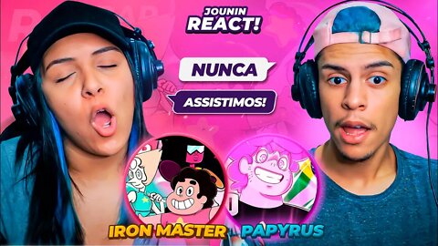 2 EM 1 | IRON MASTER - Rap das Crystal Gems & PAPYRUS DA BATATA - Rap do Steven Universo [React] 🔥